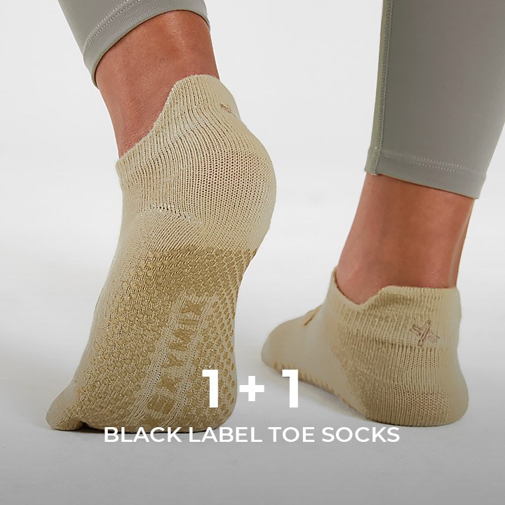 Black Label Toe Socks 1+1