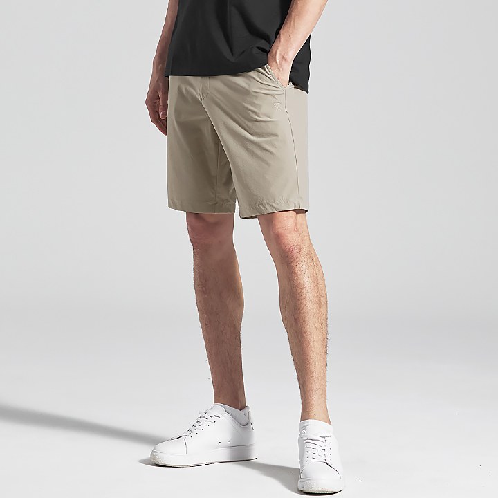 Elastic Golf Shorts_Easy Beige