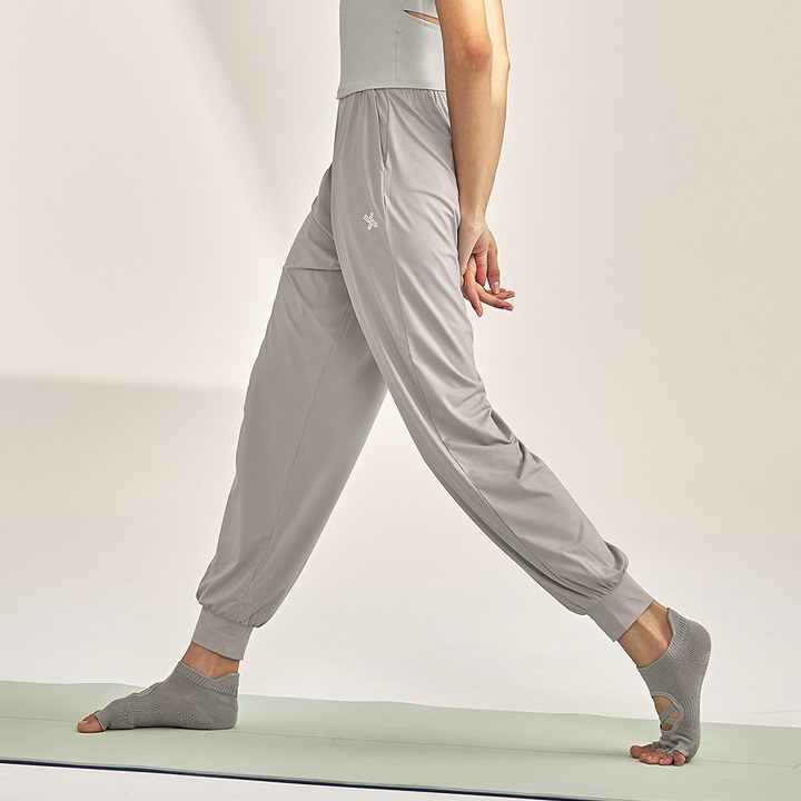 Relax Feather Jogger Fit Harem Pants_Drizzle Gray