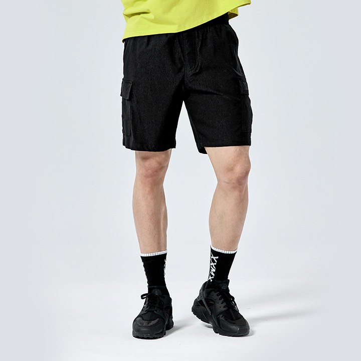 Hardy Stretch Cargo Shorts_Black