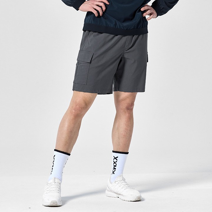 Hardy Stretch Cargo Shorts_Blend Gray