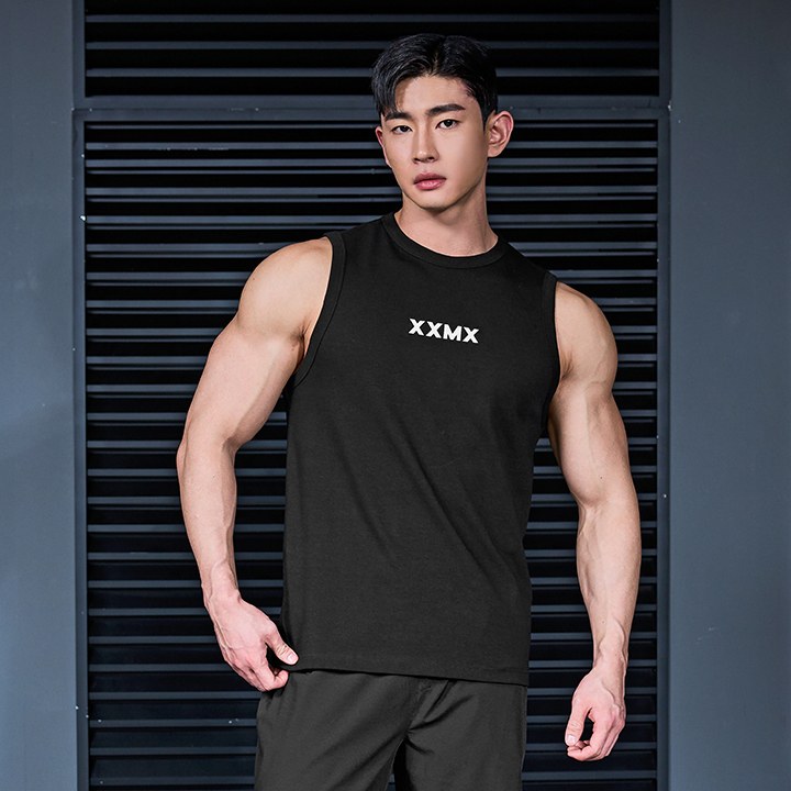 Muscle Fit Dual Sleeveless_State Gray