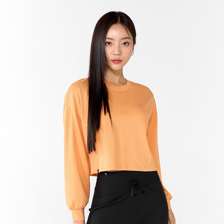 Cool Touch Light Cover-Up Long Sleeve_Cream Orange