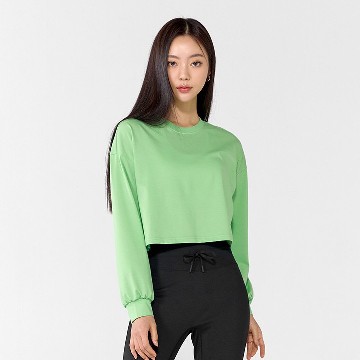 Cool Touch Light Cover-Up Long Sleeve_Cream Green