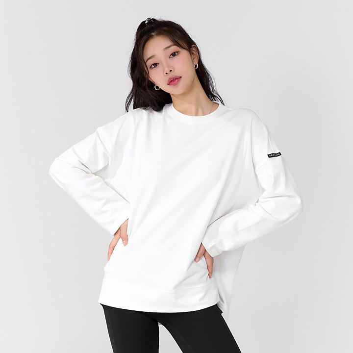 Cotton Cover Loose Fit T-Shirt_Ivory