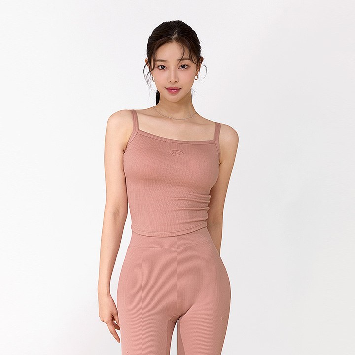 Ribbed Tension In Pad Sleeveless_Baroque Rose