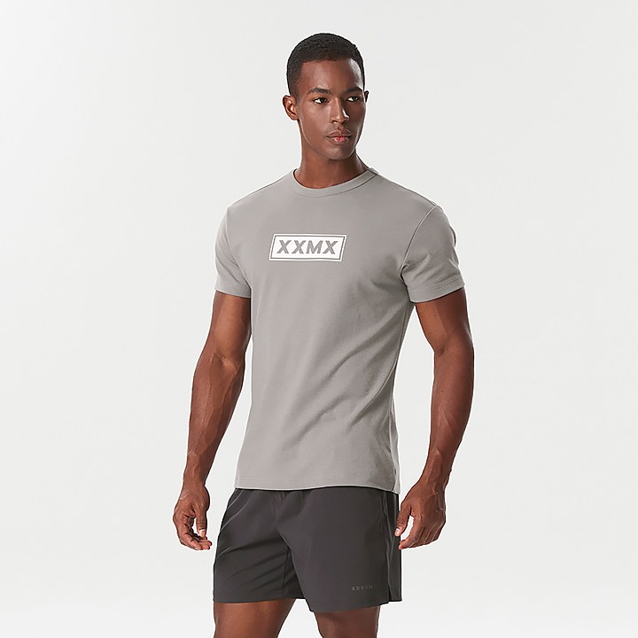 Muscle Fit Dual Logo Short Sleeve 1+1
