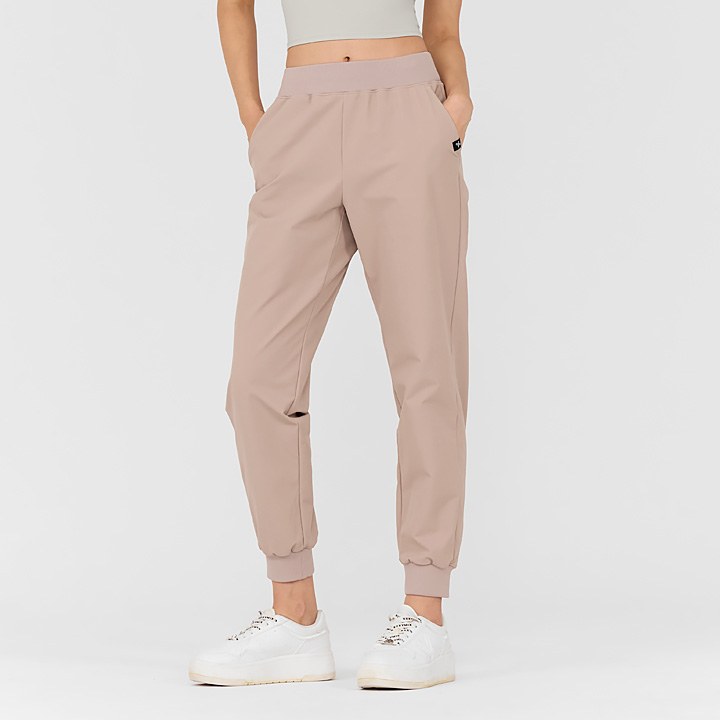 Woven Stretch Napping Jogger Pants_Crepe Pink