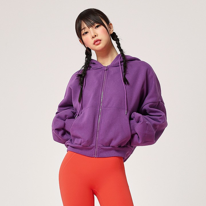 Napping Hood Zip-Up_Iris Orchid