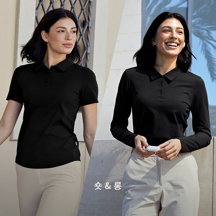 Ecodex Women's Polo T-Shirt_Black